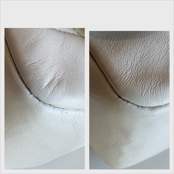 CHANEL Vintage 1-Series 1990s White Lambskin Quilted Flap Bag Gold CC Lock GHW!! - Picture 7 of 17